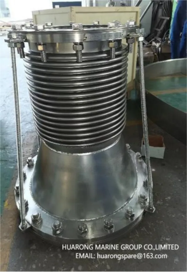 Axial bellows compensator